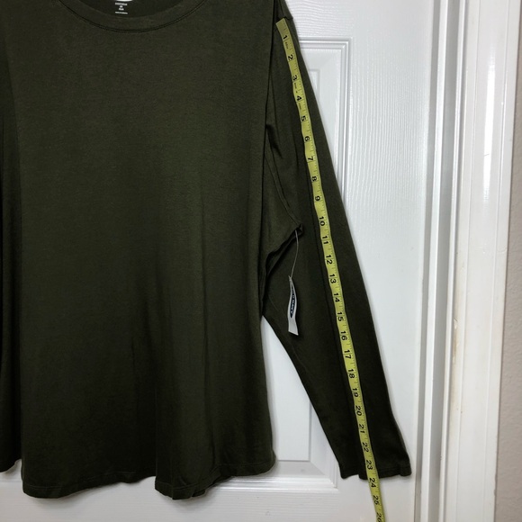 Old Navy Cotton Long Sleeve Green Pine Women’s Shirt Size 2X - Picture 11 of 15